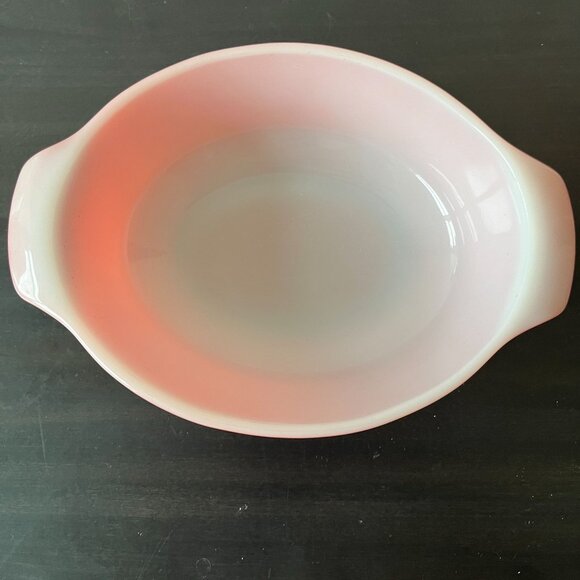 Fire King Anchor Hocking Orange Baking Dish #433 // Orange Ombre // 11" x 7.5" - Picture 2 of 6